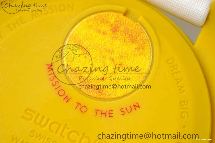 1223 Speedmaster Misson To The Sun 1:1 Best Edition Yellow Dial On Nylon Strap Quartz FlexibleFit 7855